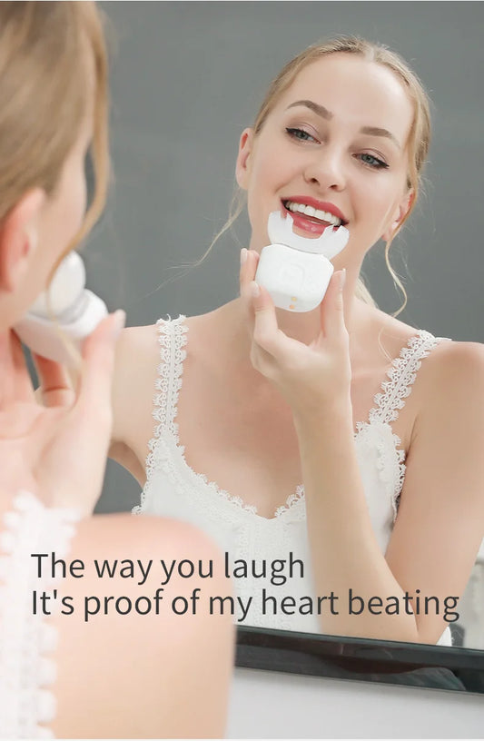 Wireless Charging U-shaped Adult Electric Toothbrush Ultrasonic Toothbrush With Silicone Waterproof Vibration Sonic Toothbrush